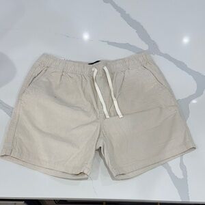 Cotton On Men's Cream Corduroy Athletic Shorts